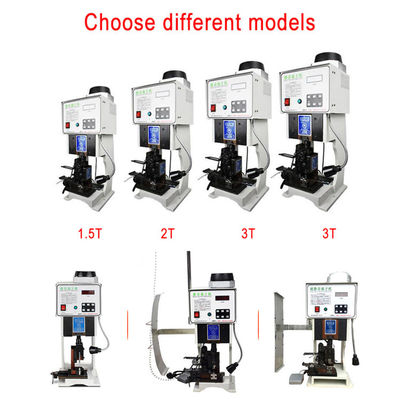 半自動ターミナル・クリップリング・マシン,モーターパワー0.75KW 15KN 圧迫能力 220V 50Hz電源