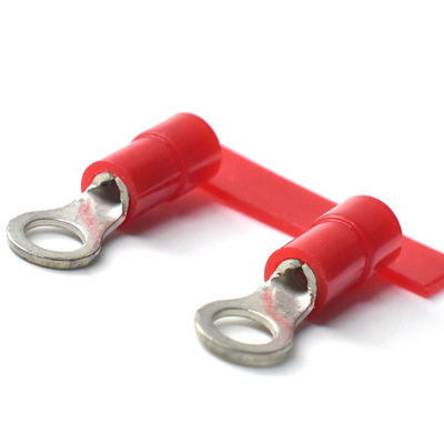 Circular Crimp Terminales 5MM 10MM Continuous Pre Insulated Ring Terminal Copper Cable Lug