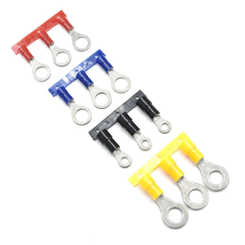 Custom Factory 16 Awg Copper Nylon Insulated Spade Terminal Connector Continous Ring Terminal